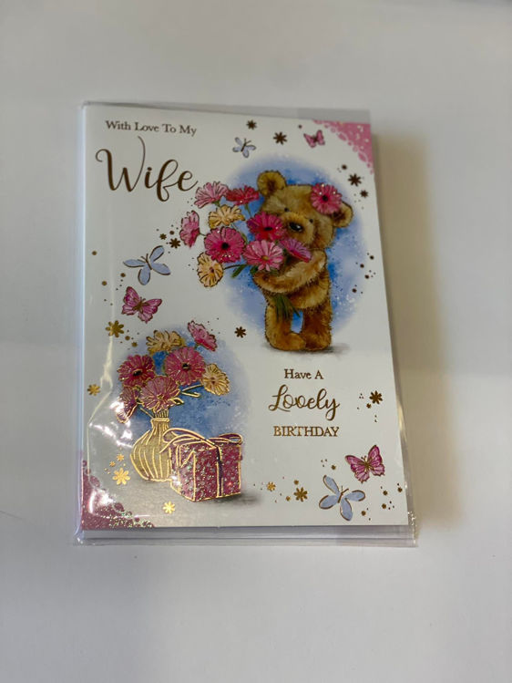 Picture of GL50006A CARD WITH LOVE TO MY WIFE -HAVE A LOVELY BIRTHDAY
